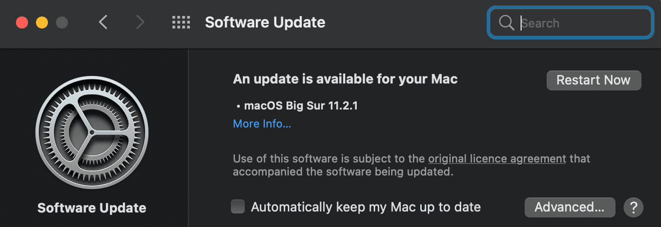 check for updates on your mac